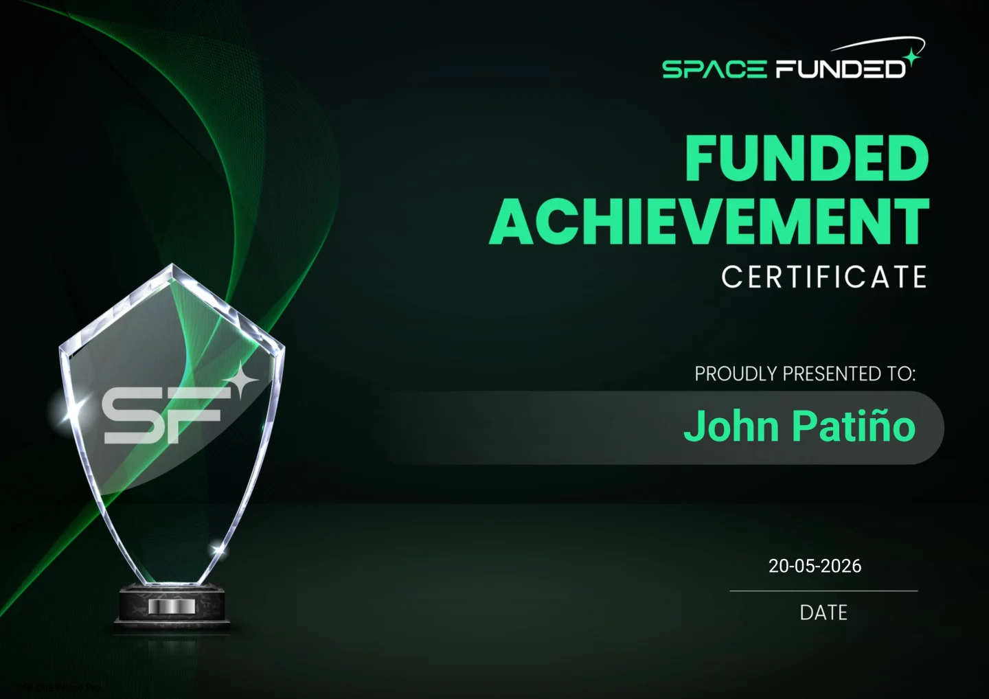 Challenge passed certificate · John Patiño