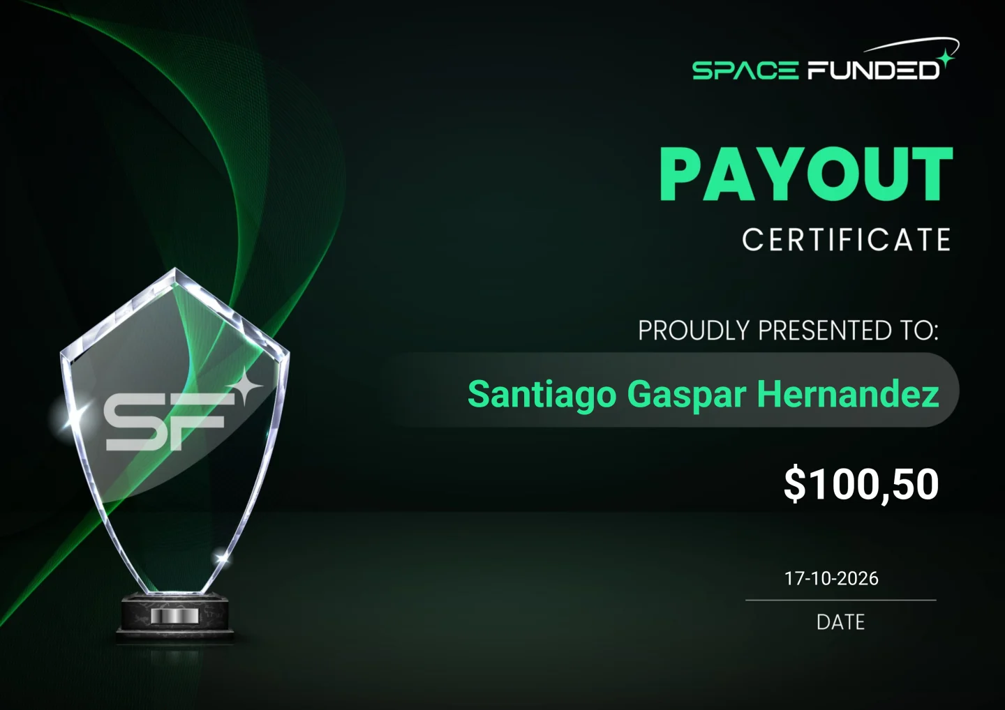 Certificado de retiro · Santiago  Gaspar Hernandez